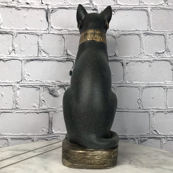 Egyptian Cat Home statue Resin Egypt Bastet Collectible Sphynx Cat Figurine - Picture 5 of 7